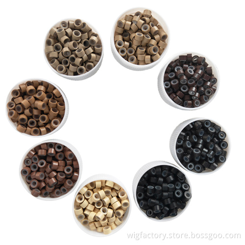 5030 micro ring hair extensions beads, many size hair extension micro rings,with logo customized hair tools